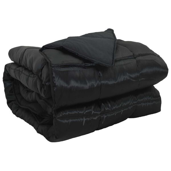 vidaXL Puni pokrivač za cijelu godinu Crna 220 x 155 cm