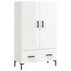 vidaXL Visoka komoda sjajna bijela 69,5x31x115 cm konstruirano drvo