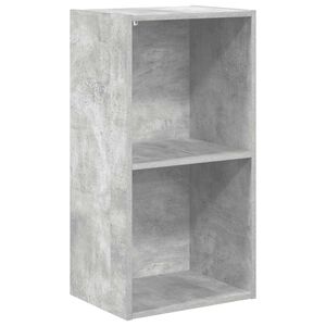 vidaXL Ormarić za knjige s 2 razine boja betona 40x30x76,5 cm drveni