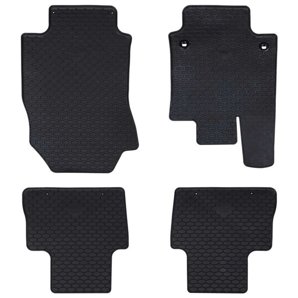 vidaXL Auto tepih 4 pcs Crna prikladno za Toyota RAV 4 Hybrid 2019-