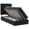 vidaXL LED krevet za pohranu s madracem Crna 90 x 200 cm Bar&scaron;un