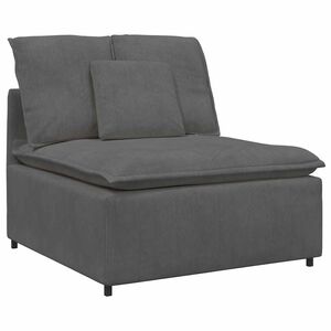 vidaXL Modularna sofa s jastucima tamno siva 100 cm