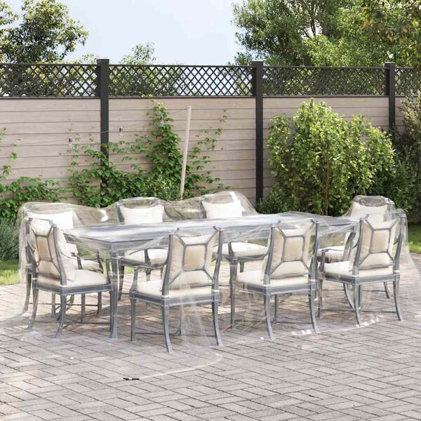 vidaXL Prozirna cerada s u&scaron;icama 4x6 m PVC