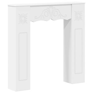 vidaXL Okvir za kamin Bijela 102 x 20 x 102 cm Konstruirano drvo