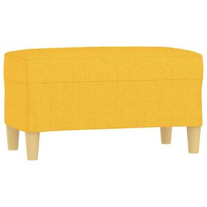 vidaXL Klupa Svjetložuta 70 x 35 x 41 cm od tkanine