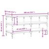 vidaXL Klupa za cipele boja hrasta 100x38,5x49 cm konstruirano drvo