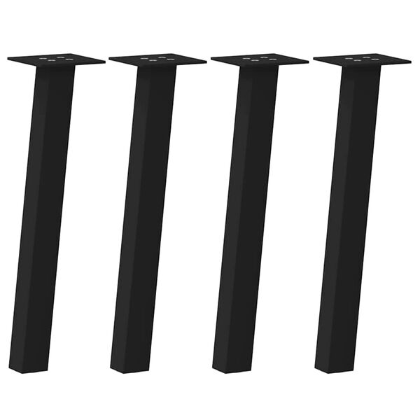vidaXL Noge za klub stolić 4 kom. Crne 42 cm Čelik