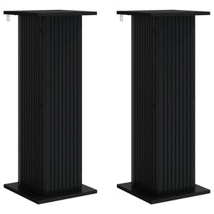 vidaXL Stalak za biljke 2 kom. Crna 30,5 x 30 x 80,5 cm