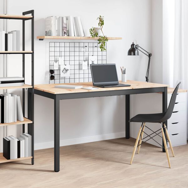 vidaXL Stol za objedovanje Prirodna 140 x 80 x 75 cm