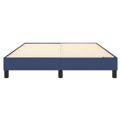 vidaXL Okvir za krevet s oprugama plavi 140 x 190 cm od tkanine