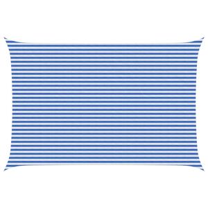 vidaXL Jedrilica za sunčevu sjenu Plava i bijela 4 x 6 m HDPE