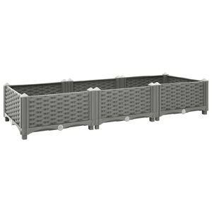 vidaXL Povi&scaron;ena gredica 120x40x23 cm od polipropilena