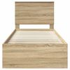 vidaXL Krevetna konstrukcija Sonoma 90 x 190 cm Čvrsto borovo drvo