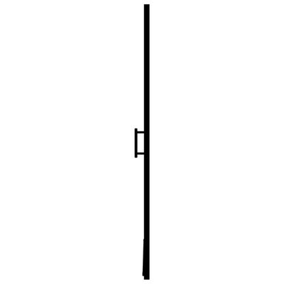 vidaXL Vrata za tuš od kaljenog stakla 91 x 195 cm crna