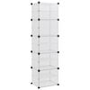 vidaXL Stalak za cipele prozirni 44 x 31,5 x 153,5 cm od PP-a