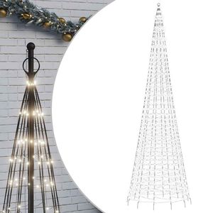 vidaXL LED božićno drvce 1534 LED hladno bijelo 500cm