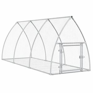 vidaXL Kavez za zečeve srebrni 105 x 300 x 120 cm od pocinčanog čelika