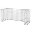 vidaXL Gabionski zid za kante od pocinčanog čelika 254 x 100 x 110 cm
