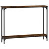 vidaXL Konzolni stol boja hrasta 100 x 22,5 x 75 cm konstruirano drvo