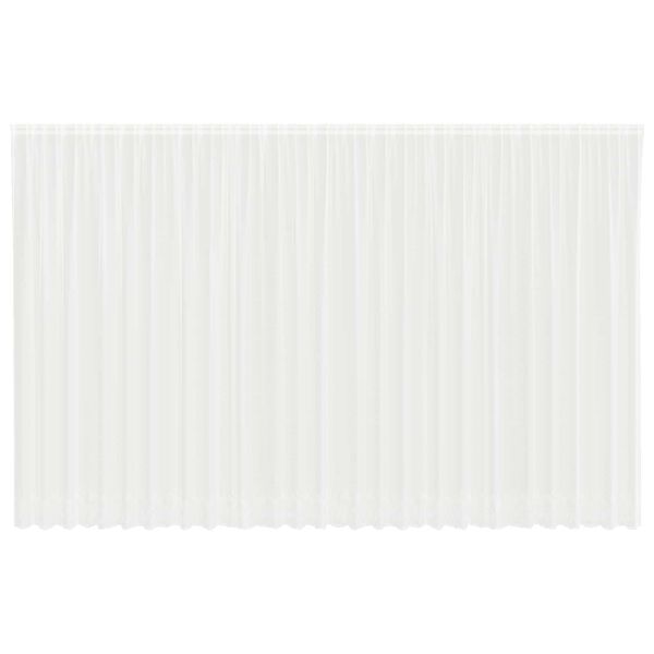 vidaXL Čipkasta zavjesa sa zavjesama Bijelo 300 x 750 cm Poliester