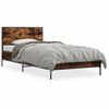 vidaXL Okvir kreveta boja hrasta 75 x 190 cm konstruirano drvo i metal