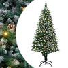 vidaXL Umjetno božićno drvce Zelena 180 cm PVC i Čelik i Plastika