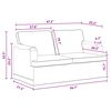 vidaXL Sofa 120cm Tamno siva Metal