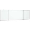 vidaXL Magnetna bijela ploča sklopiva 160 x 50 x 1,7 cm aluminijska