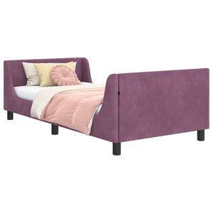 vidaXL Krevet za djecu s uzglavljem Ljubičasta 80 x 200 cm Bar&scaron;un