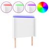 vidaXL LED uzglavlje bijelo 93x16x118/128 cm od umjetne kože