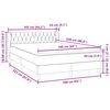 vidaXL Box Spring krevet s madracem tamno zeleni 160x220 cm bar&scaron;un