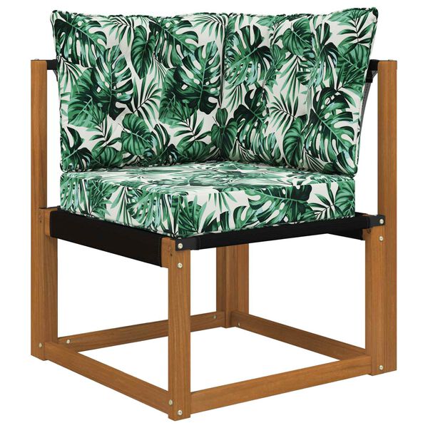 vidaXL Jastuk za vanjsku sofU 3 pcs Uzorak lista Poliester