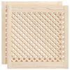 vidaXL Vrata za ormarić re&scaron;etkasti dizajn 2 kom 59,5x61,5 cm borovina