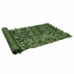 vidaXL Balkonski zaslon za privatnost s tamnozelenim li&scaron;ćem 300x150 cm