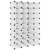 vidaXL Stalak za cipele prozirni 93 x 36,5 x 140 cm PP
