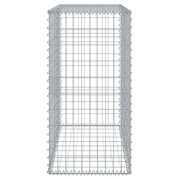 vidaXL Gabionska košara s poklopcem 100x50x100 cm pocinčano željezo