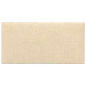 vidaXL Zidna uzglavlja 12 kom. 60 x 30 cm Krema tkanina