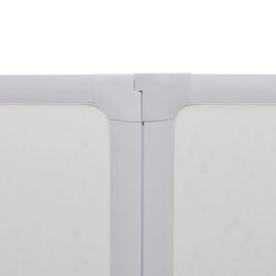 Zaslon za tuš-kadu 140x168 cm 7 panela sklopivi sa stalkom za ručnike
