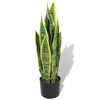 vidaXL Umjetna biljka sanseverija s posudom 65 cm zelena