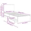 vidaXL Krevetna konstrukcija s ladicama Dimljeni hrast 90 x 200 cm