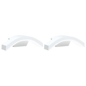 vidaXL Vanjske LED zidne svjetiljke 2kom bijele od lijevanog aluminija