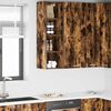 vidaXL Viseći ormarić s pohranom Dimljeni hrast 30 x 29,5 x 100 cm