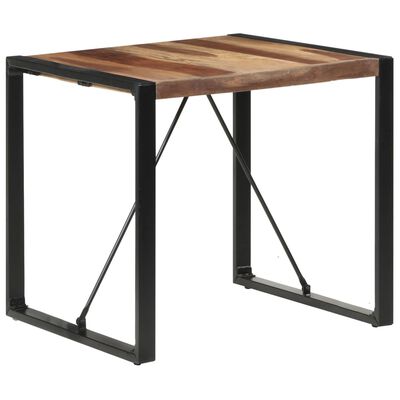 vidaXL Blagovaonski stol 80 x 80 x 75 cm od masivnog drva i šišama