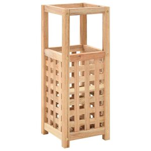 vidaXL Stalak za ki&scaron;obrane od masivne orahovine 18 x 18 x 50 cm