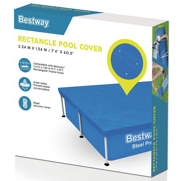 Bestway pokrivač za bazen Flowclear 221 x 150 cm