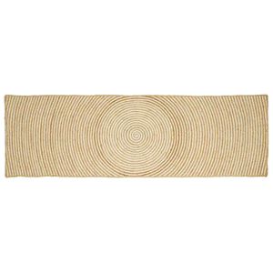 vidaXL Tepih za područje Prirodna i bijela 60 x 300 cm Juta