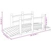 vidaXL Vrtni most s ogradama 150 x 67 x 56 cm od masivnog drva smreke