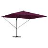 vidaXL Kantilever Roma Parasol Crvena i Crna 352 x 251 x 265 cm