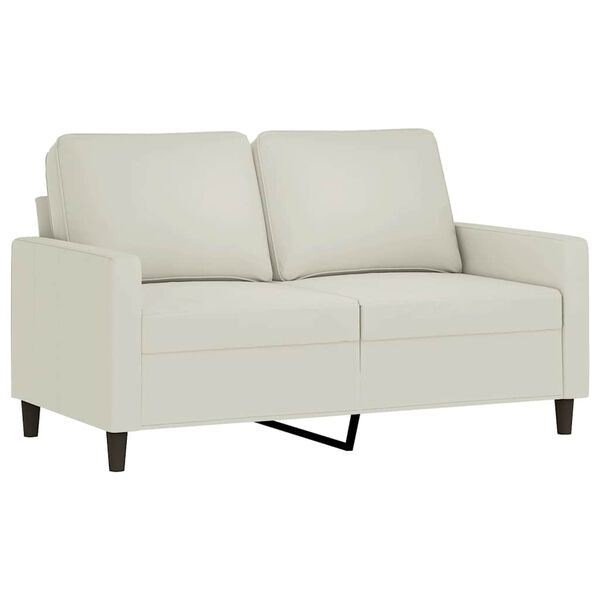 vidaXL 3-dijelni set sofa s jastucima krem bar&scaron;unasti