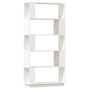 vidaXL Ormarić za knjige / pregrada bijeli 80x25x163,5 cm od borovine